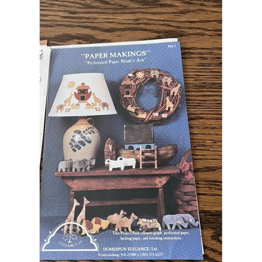 Homespun Elegance Paper Makings Ornamental Fruits Noahs Ark Pattern Instructions